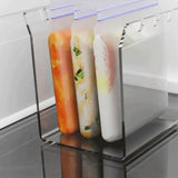 Ziplock Bag Holder Baggy Rack Holder for Food Prep Bag Freezer Bag Space Saving Food Storage Bag Stand