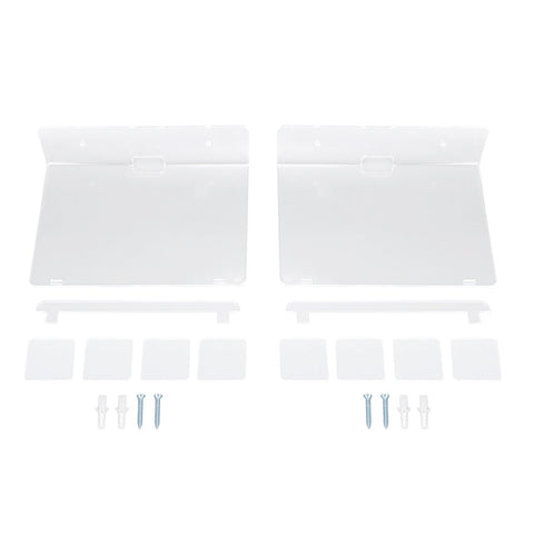 2PCS Floating Shelf Acrylic Wall Shelf Easy Installation Wall Mount for Speaker Monitor Living Room Wall Decor