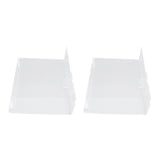 2PCS Floating Shelf Acrylic Wall Shelf Easy Installation Wall Mount for Speaker Monitor Living Room Wall Decor