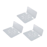 3pcs Acrylic Small Wall Shelf Floating Shelf for Security Cameras Clear Wall Shelves for Security Camera Speaker
