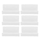 6Pcs Wall Mount Vinyl Record Shelf Clear Clear Acrylic Record CD Storage Rack Floating Wall Shelves for Bathroom Bedroom Living Room Kitchen In Australia - Darrahopens