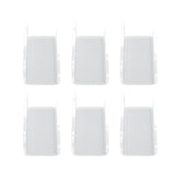 6Pcs Wall Mount Vinyl Record Shelf Clear Clear Acrylic Record CD Storage Rack Floating Wall Shelves for Bathroom Bedroom Living Room Kitchen