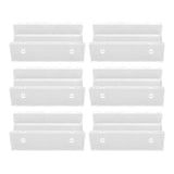 6Pcs Wall Mount Vinyl Record Shelf Clear Clear Acrylic Record CD Storage Rack Floating Wall Shelves for Bathroom Bedroom Living Room Kitchen In Australia - Darrahopens