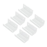 6Pcs Wall Mount Vinyl Record Shelf Clear Clear Acrylic Record CD Storage Rack Floating Wall Shelves for Bathroom Bedroom Living Room Kitchen