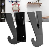 2 Pcs Acrylic Skateboard Rack Wall Mount Skateboard Storage Rack Load Bearing Skateboard Hanger with Hooks