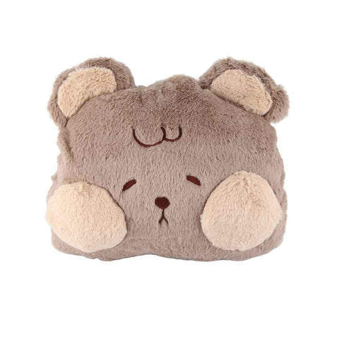 Stuffed Animals Travel Blanket Pillow Set Soft Plush Hugging Pillow Cute Plush Toy with Hand Warmer Design for Travel Home Office Bear In Australia - Darrahopens