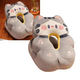 Ice Silk V Shaped Nap Pillow Napping Artifact Cute Animal Sleeping Pillow Cushion for Office Students Grey Cat In Australia - Darrahopens