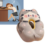 Ice Silk V Shaped Nap Pillow Napping Artifact Cute Animal Sleeping Pillow Cushion for Office Students Grey Cat In Australia - Darrahopens