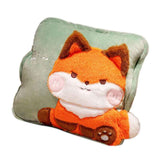 Travel Blanket and Pillow Set Multifunctional Plush Cute Animal Hand Warmer Blanket Pillow for Office Dorm Home Fox In Australia - Darrahopens