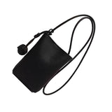 Cell Phone Shoulder Bag PU Leather Cute Mini Wallet Over Shoulder Strap Messenger Bag for Women Black In Australia - Darrahopens