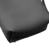Cell Phone Shoulder Bag PU Leather Cute Mini Wallet Over Shoulder Strap Messenger Bag for Women Black