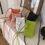 Cell Phone Shoulder Bag PU Leather Cute Mini Wallet Over Shoulder Strap Messenger Bag for Women Black