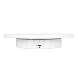 Rotating Display Stand 2 in 1 Automatic 360 Degree Electric Turntable with Remote Control for Photography Product Jewelry White