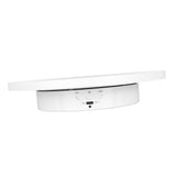 Rotating Display Stand 2 in 1 Automatic 360 Degree Electric Turntable with Remote Control for Photography Product Jewelry White