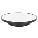 Rotating Display Stand 2 in 1 Automatic 360 Degree Electric Turntable with Remote Control for Photography Product Jewelry Black