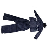 Split Jacket Pants Suit Breathable Waterproof Raincoat Set Double Layer Raincoat Set for Men Women Oxford Navy Blue L In Australia - Darrahopens
