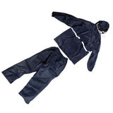 Split Jacket Pants Suit Breathable Waterproof Raincoat Set Double Layer Raincoat Set for Men Women Oxford Navy Blue L In Australia - Darrahopens