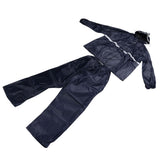 Split Jacket Pants Suit Breathable Waterproof Raincoat Set Double Layer Raincoat Set for Men Women Oxford Navy Blue L