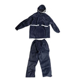 Split Jacket Pants Suit Breathable Waterproof Raincoat Set Double Layer Raincoat Set for Men Women Oxford Navy Blue XL In Australia - Darrahopens