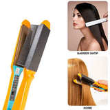 Flat Iron Comb Straightening Comb Attachment Plastic DIY Comb Accessory for Women Salon Hair Style Home Black