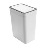 Household Garbage Cans Sealed Large Capacity Odorless With Press Top Plastic Trash Bin For Home Kitchen Living Room Bathroom White