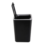 Household Garbage Cans Sealed Large Capacity Odorless With Press Top Plastic Trash Bin For Home Kitchen Living Room Bathroom Black