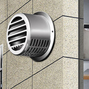 304 Stainless Steel Exhaust Hood Weatherproof Round Ventilation Grill Range Hood Exhaust Pipe Cover 150mm 304 Column Hood