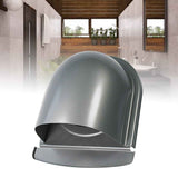 304 Stainless Steel Exhaust Hood Weatherproof Round Ventilation Grill Range Hood Exhaust Pipe Cover 100mm U Shaped