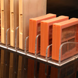 Eyeshadow Palettes Organizer Clear Divided Makeup Palettes Storage Rack for Dressing Table