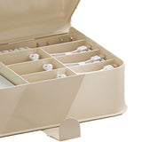 Desktop Storage Box Multi Compartments Plastic Simple Data Cable Organizer Box for Charger Earphones Phone Case Film