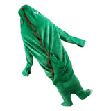 Dinosaur Robe Pajama Wearable Dinosaur Blanket Super Soft Dinosaur Blanket Hoodie for Kids Adults XL 190cm