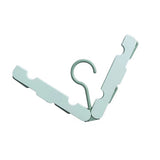 Clothes Hanger Rack Anti Slip Multifunctional Foldable Travel Hanger with Clips for Home Dorm Light Green In Australia - Darrahopens