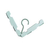 Clothes Hanger Rack Anti Slip Multifunctional Foldable Travel Hanger with Clips for Home Dorm Light Green In Australia - Darrahopens