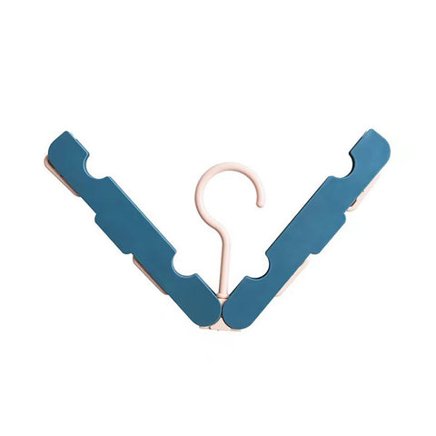 Clothes Hanger Rack Anti Slip Multifunctional Foldable Travel Hanger with Clips for Home Dorm Dark Blue In Australia - Darrahopens