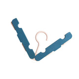 Clothes Hanger Rack Anti Slip Multifunctional Foldable Travel Hanger with Clips for Home Dorm Dark Blue In Australia - Darrahopens