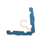 Clothes Hanger Rack Anti Slip Multifunctional Foldable Travel Hanger with Clips for Home Dorm Dark Blue In Australia - Darrahopens