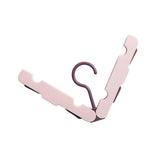 Clothes Hanger Rack Anti Slip Multifunctional Foldable Travel Hanger with Clips for Home Dorm Pink In Australia - Darrahopens
