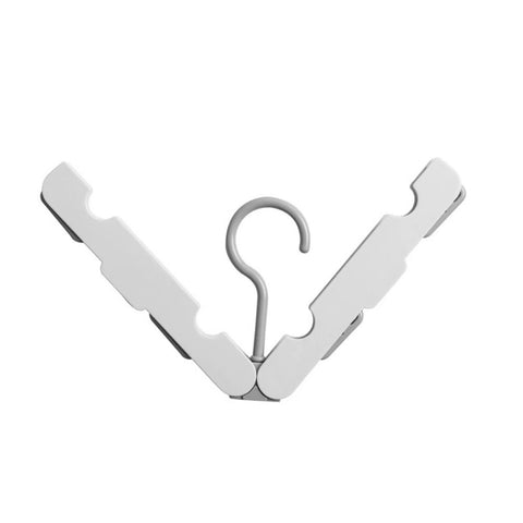 Clothes Hanger Rack Anti Slip Multifunctional Foldable Travel Hanger with Clips for Home Dorm Grey In Australia - Darrahopens