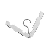 Clothes Hanger Rack Anti Slip Multifunctional Foldable Travel Hanger with Clips for Home Dorm Grey In Australia - Darrahopens