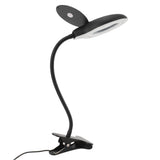 Clip On Magnifying Glass with Light Iron and PP Adjustable LED Magnifying Desk Lamp for Soldering Craft Reading