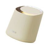 Mini Countertop Garbage Can Small Plastic Countertop Wastebasket Waste Can with Press Type Lid for Bathroom Bedroom Living Room Dressing Table Cream White In Australia - Darrahopens