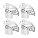 4Pcs Candle Snuffer Candle Extinguisher Metal Shell Pattern Automatic Candle Stopper for Candle Extinguishing Silver In Australia - Darrahopens