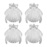 4Pcs Candle Snuffer Candle Extinguisher Metal Shell Pattern Automatic Candle Stopper for Candle Extinguishing Silver In Australia - Darrahopens