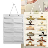 Wall Hanging Storage Bag Kids Hairpin Claw Holder Felt Display Organizer for Jewelry Hair Accessories Horizontal In Australia - Darrahopens