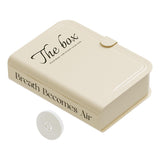 Desktop Organizer Box Data Cable Storage Case Plastic Book Design Home Decoration for Line Earbud Cream In Australia - Darrahopens