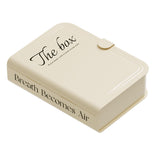 Desktop Organizer Box Data Cable Storage Case Plastic Book Design Home Decoration for Line Earbud Cream In Australia - Darrahopens