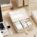 Desktop Organizer Box Data Cable Storage Case Plastic Book Design Home Decoration for Line Earbud Cream In Australia - Darrahopens