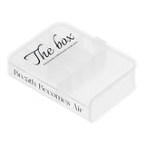 Desktop Organizer Box Data Cable Storage Case Plastic Book Design Home Decoration for Line Earbud Transparent