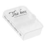 Desktop Organizer Box Data Cable Storage Case Plastic Book Design Home Decoration for Line Earbud Transparent