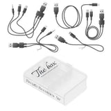 Desktop Organizer Box Data Cable Storage Case Plastic Book Design Home Decoration for Line Earbud Transparent In Australia - Darrahopens